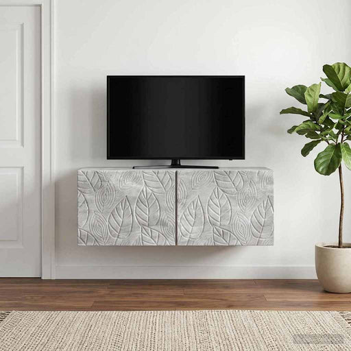 Oglindă TV montată pe perete 98 x 41 x 30 cm Gri Beton - WALTI WALTI