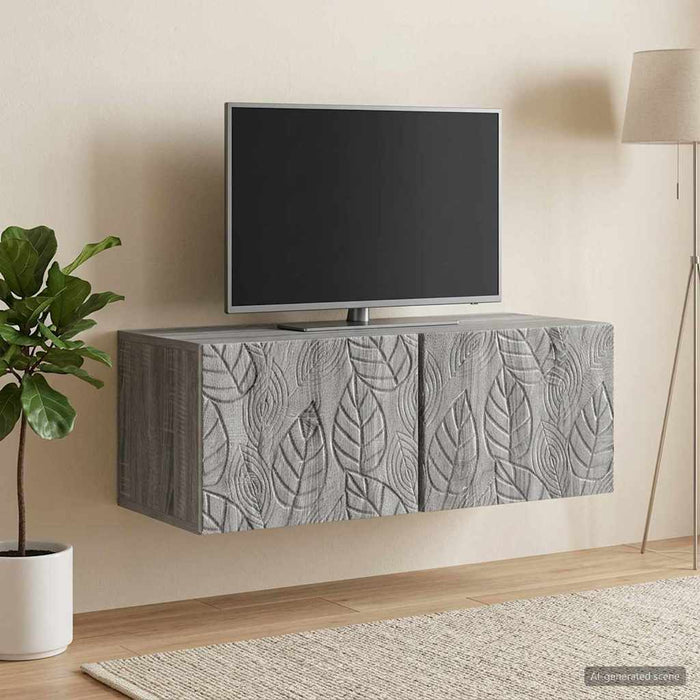 Oglindă TV montată pe perete 98 x 41 x 30 cm Sonoma gri - WALTI WALTI