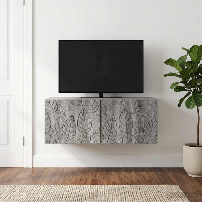 Oglindă TV montată pe perete 98 x 41 x 30 cm Sonoma gri - WALTI WALTI