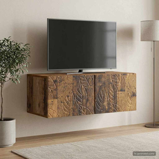 Oglindă TV montată pe perete 98 x 41 x 30 cm Lemn vechi - WALTI WALTI