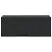 Oglindă TV montată pe perete 59,5 x 31 cm Negru Lemn prelucrat - WALTI WALTI