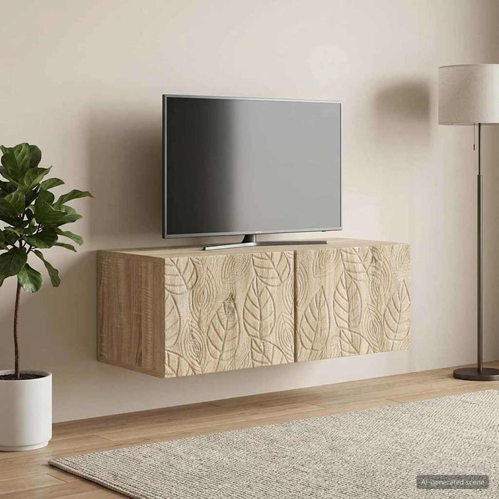 Oglindă TV montată pe perete 59,5 x 31 cm Stejar Sonoma - WALTI WALTI