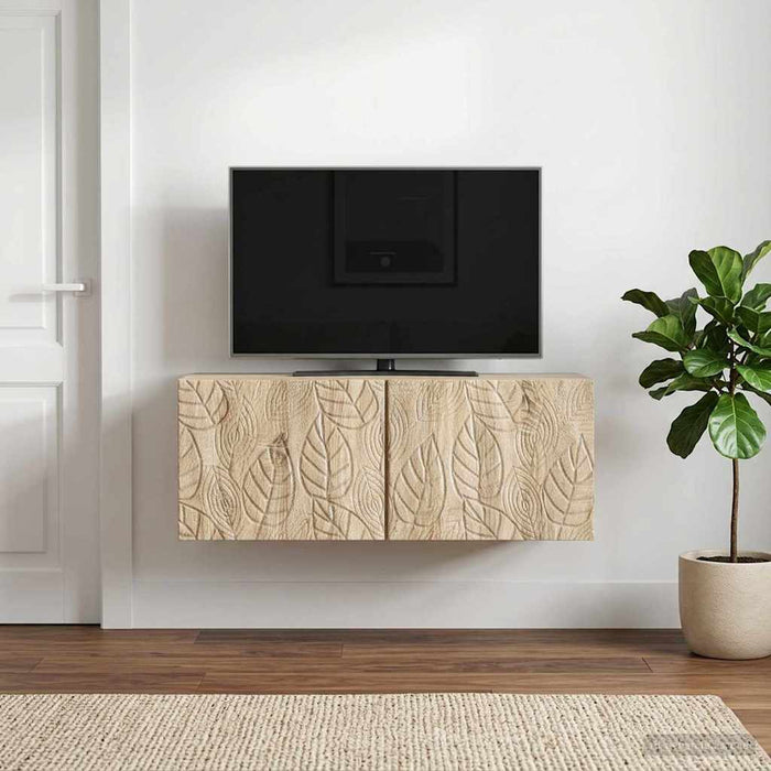 Oglindă TV montată pe perete 59,5 x 31 cm Stejar Sonoma - WALTI WALTI