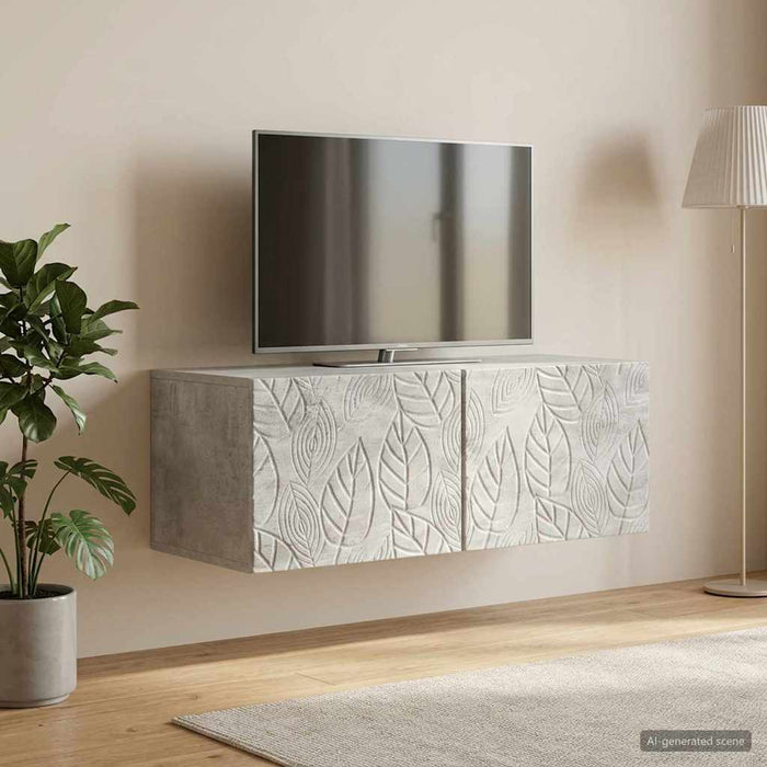 Oglindă TV montată pe perete 59,5 x 31 cm Gri Beton - WALTI WALTI