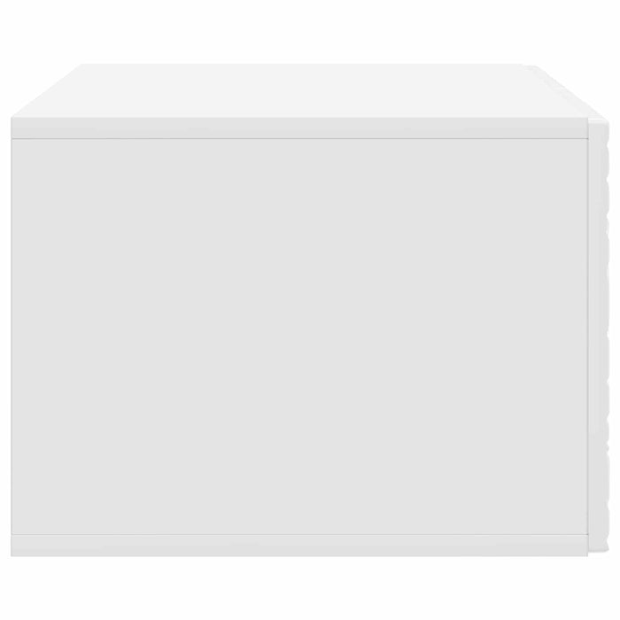Oglindă TV montată pe perete 59,5 x 31 cm Alb foarte lucios - WALTI WALTI