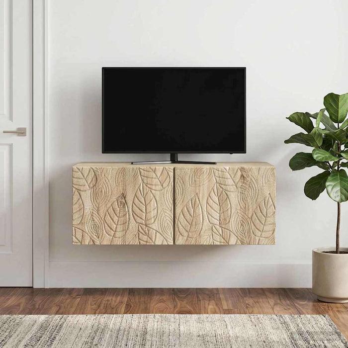 Oglindă TV montată pe perete 78,5 x 31 cm Stejar Sonoma - WALTI WALTI