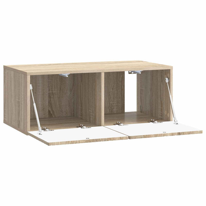 Oglindă TV montată pe perete 78,5 x 31 cm Stejar Sonoma - WALTI WALTI