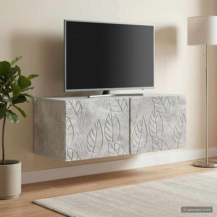 Oglindă TV montată pe perete 78,5 x 31 cm Gri Beton - WALTI WALTI