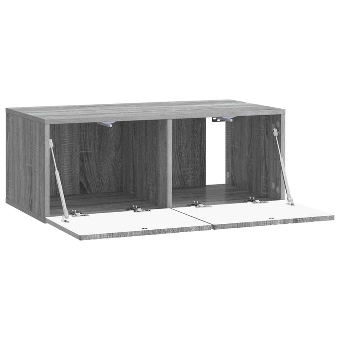 Oglindă TV montată pe perete 78,5 x 31 cm Sonoma gri - WALTI WALTI