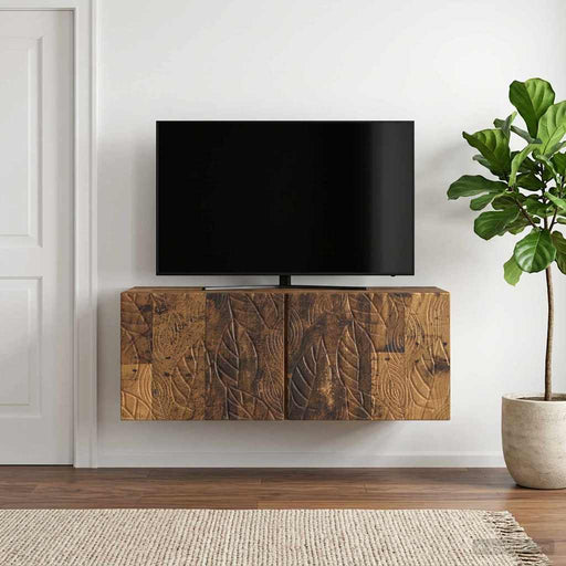 Oglindă TV montată pe perete 78,5 x 31 cm Lemn vechi - WALTI WALTI