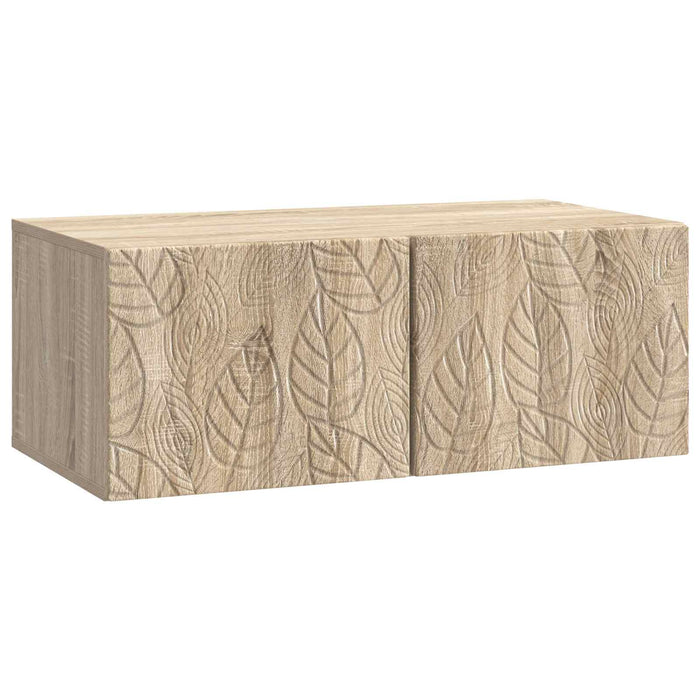 Oglindă TV montată pe perete 98 x 31 cm Stejar Sonoma - WALTI WALTI