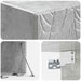 Oglindă TV montată pe perete 98 x 31 cm Gri Beton - WALTI WALTI