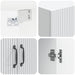 Dulap montat pe perete Alb 66 x 34,5 x 90 cm Lemn prelucrat - WALTI WALTI