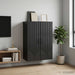Dulap montat pe perete Negru 66 x 34,5 x 90 cm Lemn prelucrat - WALTI WALTI