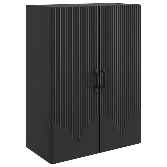 Dulap montat pe perete Negru 66 x 34,5 x 90 cm Lemn prelucrat - WALTI WALTI