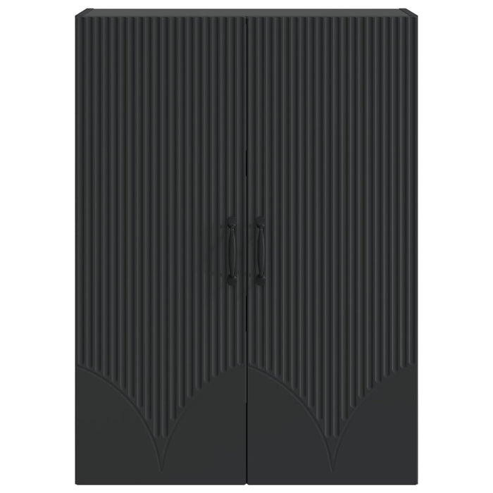 Dulap montat pe perete Negru 66 x 34,5 x 90 cm Lemn prelucrat - WALTI WALTI