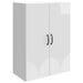 Dulap montat pe perete Alb foarte lucios 66 x 34,5 x 90 cm - WALTI WALTI