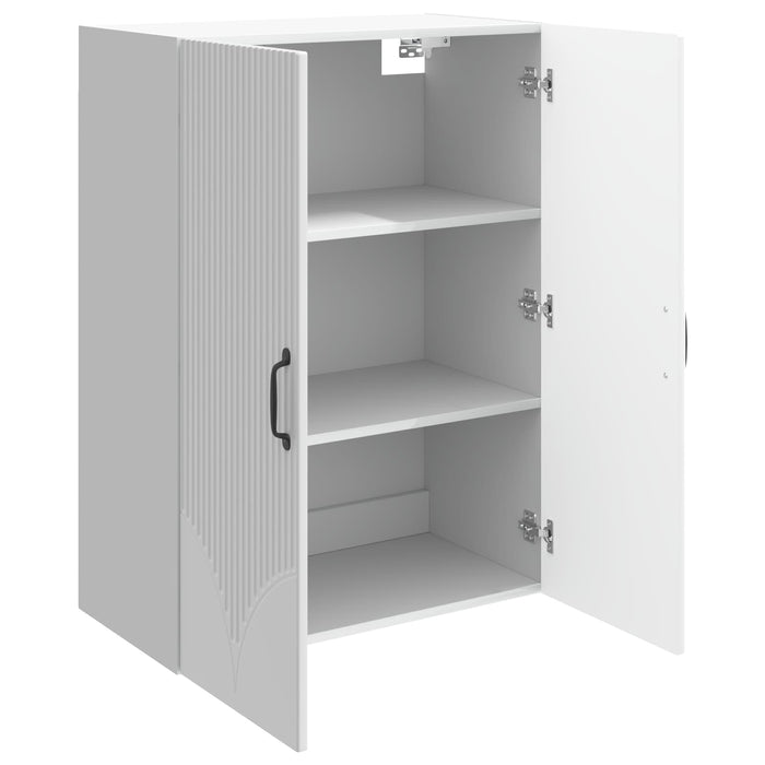 Dulap montat pe perete Alb foarte lucios 66 x 34,5 x 90 cm - WALTI WALTI