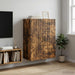 Dulap montat pe perete Stejar fumuriu 66 x 34,5 x 90 cm - WALTI WALTI