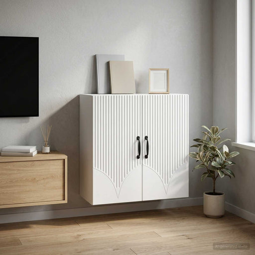 Dulap montat pe perete Alb 59 x 31 x 60 cm Lemn prelucrat - WALTI WALTI