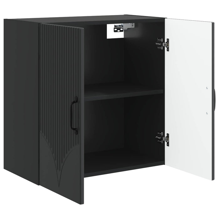 Dulap montat pe perete Negru 59 x 31 x 60 cm Lemn prelucrat - WALTI WALTI