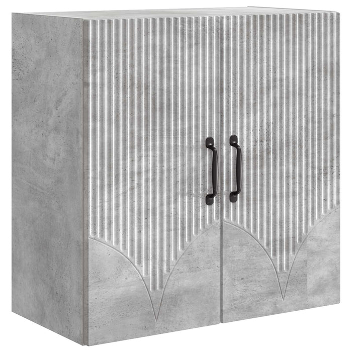 Dulap montat pe perete Gri Beton 59 x 31 x 60 cm Lemn prelucrat - WALTI WALTI