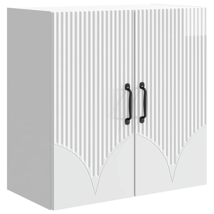 Dulap montat pe perete Alb foarte lucios 59 x 31 x 60 cm WALTI