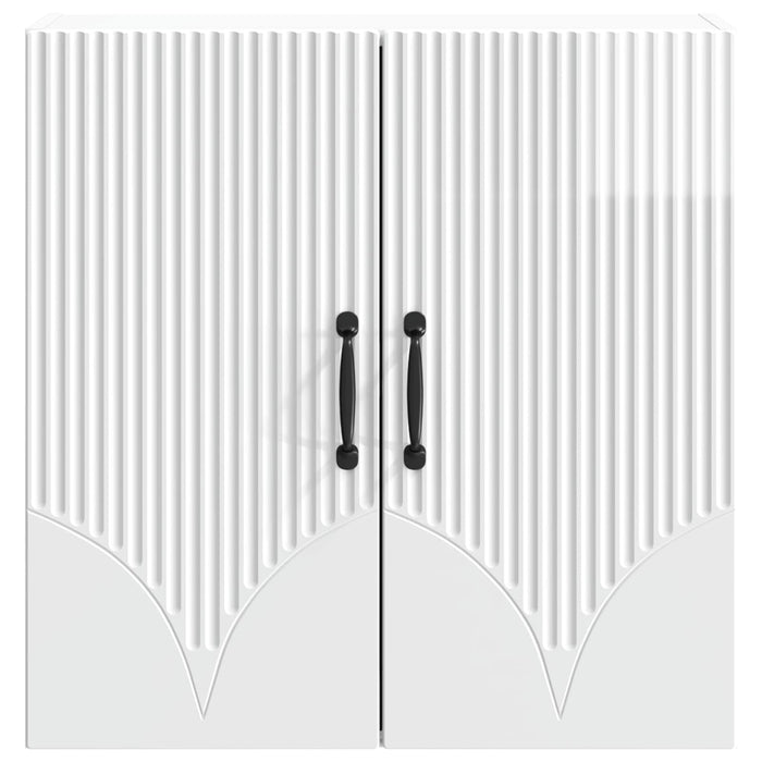 Dulap montat pe perete Alb foarte lucios 59 x 31 x 60 cm WALTI