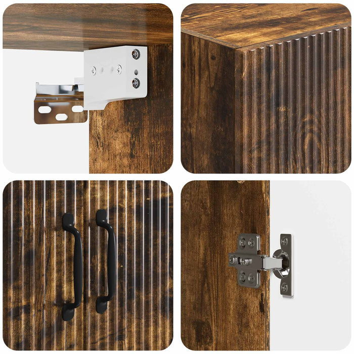 Dulap montat pe perete Stejar fumuriu 59 x 31 x 60 cm WALTI