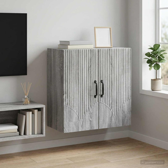 Dulap montat pe perete Sonoma gri 59 x 31 x 60 cm - WALTI WALTI