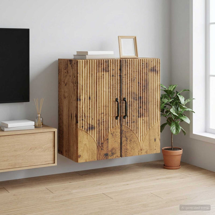 Dulap montat pe perete Lemn vechi 59 x 31 x 60 cm - WALTI WALTI
