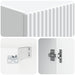 Dulap montat pe perete Alb 33 x 34,5 x 90 cm Lemn prelucrat - WALTI WALTI
