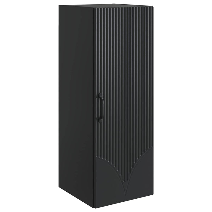 Dulap montat pe perete Negru 33 x 34,5 x 90 cm Lemn prelucrat - WALTI WALTI