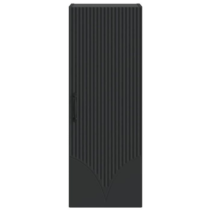 Dulap montat pe perete Negru 33 x 34,5 x 90 cm Lemn prelucrat - WALTI WALTI