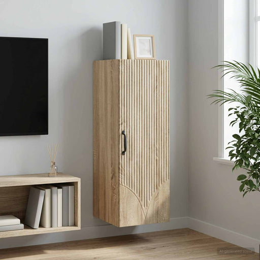 Dulap montat pe perete Stejar Sonoma 33 x 34,5 x 90 cm - WALTI WALTI