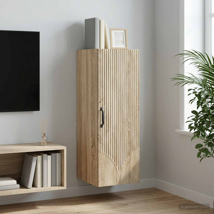 Dulap montat pe perete Stejar Sonoma 33 x 34,5 x 90 cm - WALTI WALTI