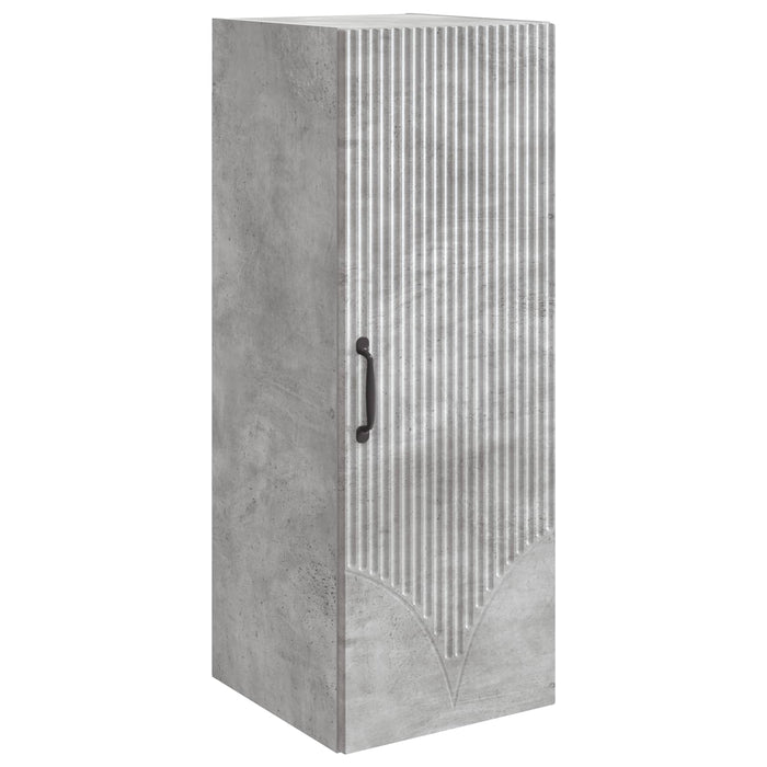 Dulap montat pe perete Gri Beton 33 x 34,5 x 90 cm - WALTI WALTI