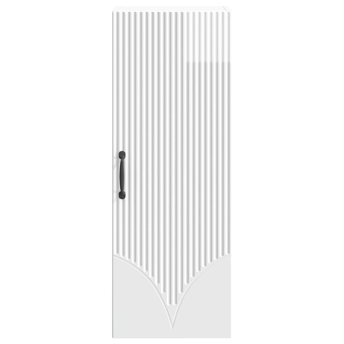 Dulap montat pe perete Alb foarte lucios 33 x 34,5 x 90 cm - WALTI WALTI