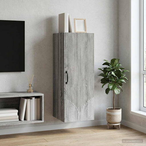 Dulap montat pe perete Sonoma gri 33 x 34,5 x 90 cm - WALTI WALTI