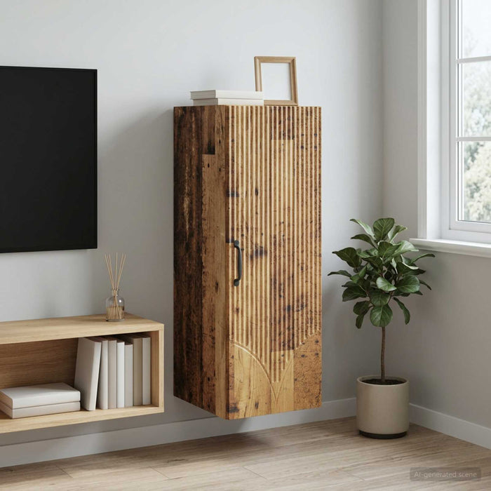 Dulap montat pe perete Lemn vechi 33 x 34,5 x 90 cm - WALTI WALTI