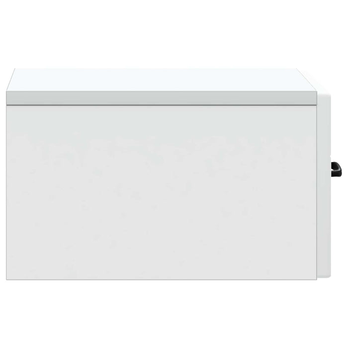 Dulap de noapte suspendat Alb 34,5 x 33 x 20 cm Lemn prelucrat - WALTI WALTI