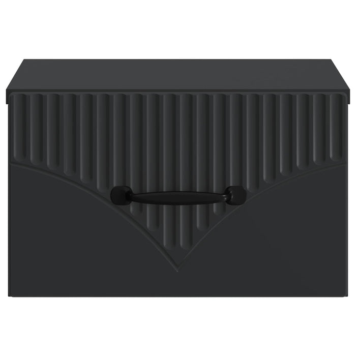 Dulap de noapte suspendat 2 pcs Negru 34,5 x 33 x 20 cm - WALTI WALTI