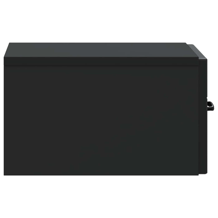 Dulap de noapte suspendat 2 pcs Negru 34,5 x 33 x 20 cm - WALTI WALTI