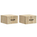 Dulap de noapte suspendat 2 pcs Stejar Sonoma 34,5 x 33 x 20 cm - WALTI WALTI