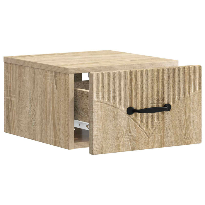 Dulap de noapte suspendat 2 pcs Stejar Sonoma 34,5 x 33 x 20 cm - WALTI WALTI