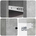 Dulap de noapte suspendat cu sertar Gri Beton 34,5 x 33 x 20 cm - WALTI WALTI
