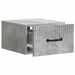 Dulap de noapte suspendat cu sertar Gri Beton 34,5 x 33 x 20 cm - WALTI WALTI