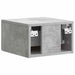 Dulap de noapte suspendat cu sertar Gri Beton 34,5 x 33 x 20 cm - WALTI WALTI