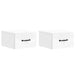 Dulap de noapte suspendat cu sertar 2 pcs Alb foarte lucios - WALTI WALTI