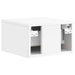 Dulap de noapte suspendat cu sertar 2 pcs Alb foarte lucios - WALTI WALTI